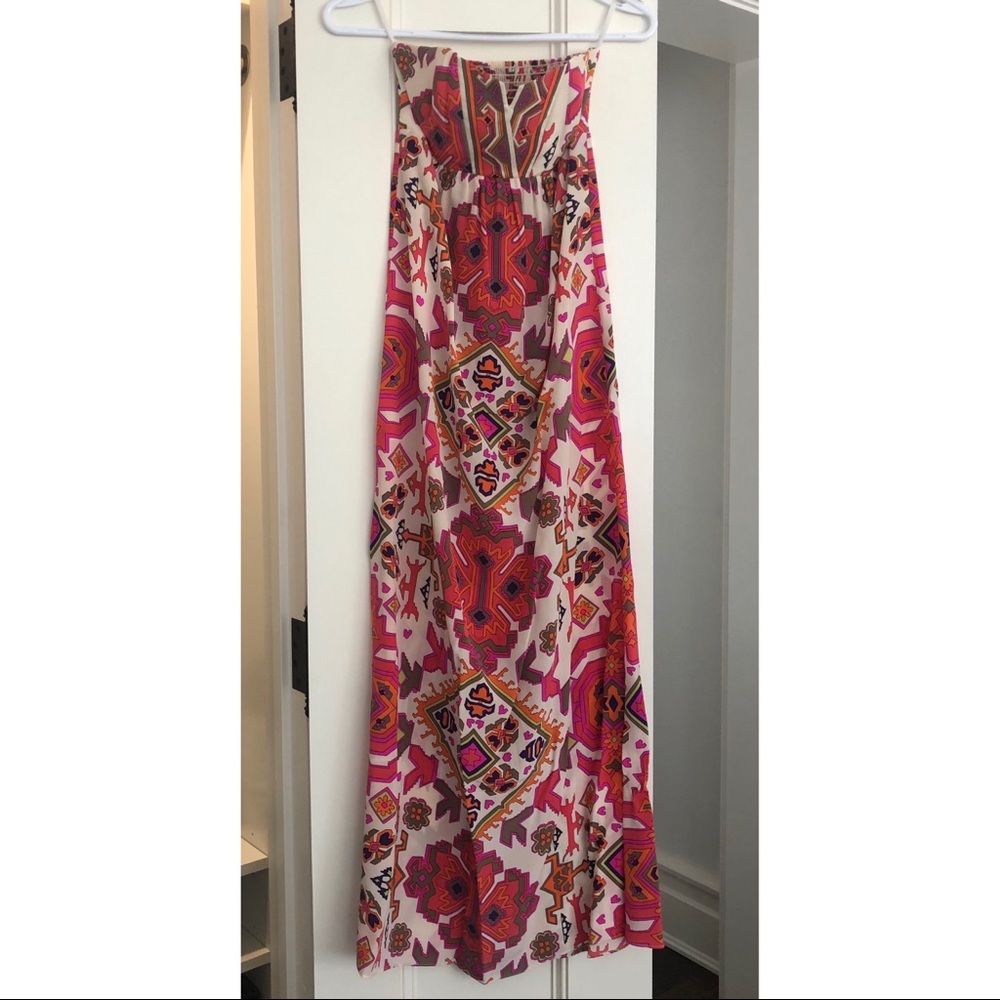 Alice & Trixie Printed Silk Floor Length Dress